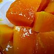 しっかり熟したマンゴーがゴロゴロと入っています。マンゴーのピューレもたっぷり入って食べ応えあり！