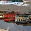 バスやトラムの模型がたくさん展示されています。
山頂廣場香港廊（ピークギャレリア）にて10月14日まで。