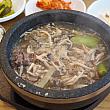 マルグンポソッユケジャン/辛くないキノコ牛肉スープ（7,000ウォン）＠ポソッチプ