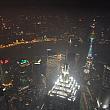 「上海環球金融中心」の展望台からの夜景。