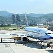 松山空港を出発するチャイナエアライン機（イメージ）
