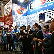 台湾の主要ブース、韓国観光公社などのブースの開会セレモニーに駆け足気味に出席。最後に来たのは、日本の東北ブロック広域観光振興事業推進協議会のステージでした。